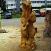 Igor Loskutow  Kunst mit Kettensäge, Schnitzerei, Skulptur: Baer_mit_Gitarre001
